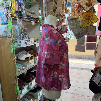 Michael Beaudouin X Liberty London Floral Pink Shirt, made in Japan