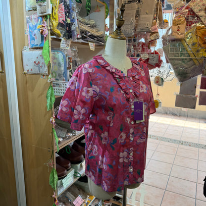 Michael Beaudouin X Liberty London Floral Pink Shirt, made in Japan