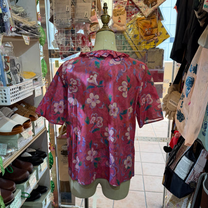 Michael Beaudouin X Liberty London Floral Pink Shirt, made in Japan