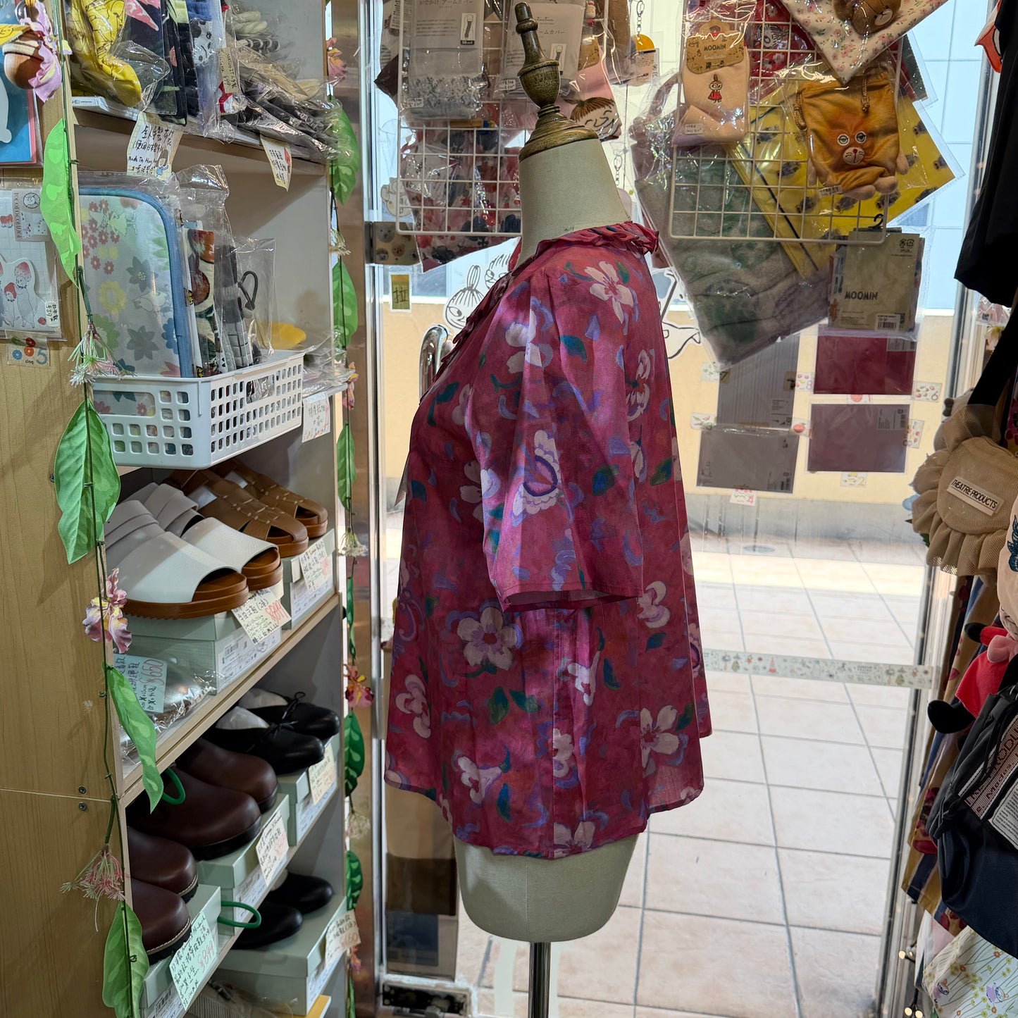 Michael Beaudouin X Liberty London Floral Pink Shirt, made in Japan