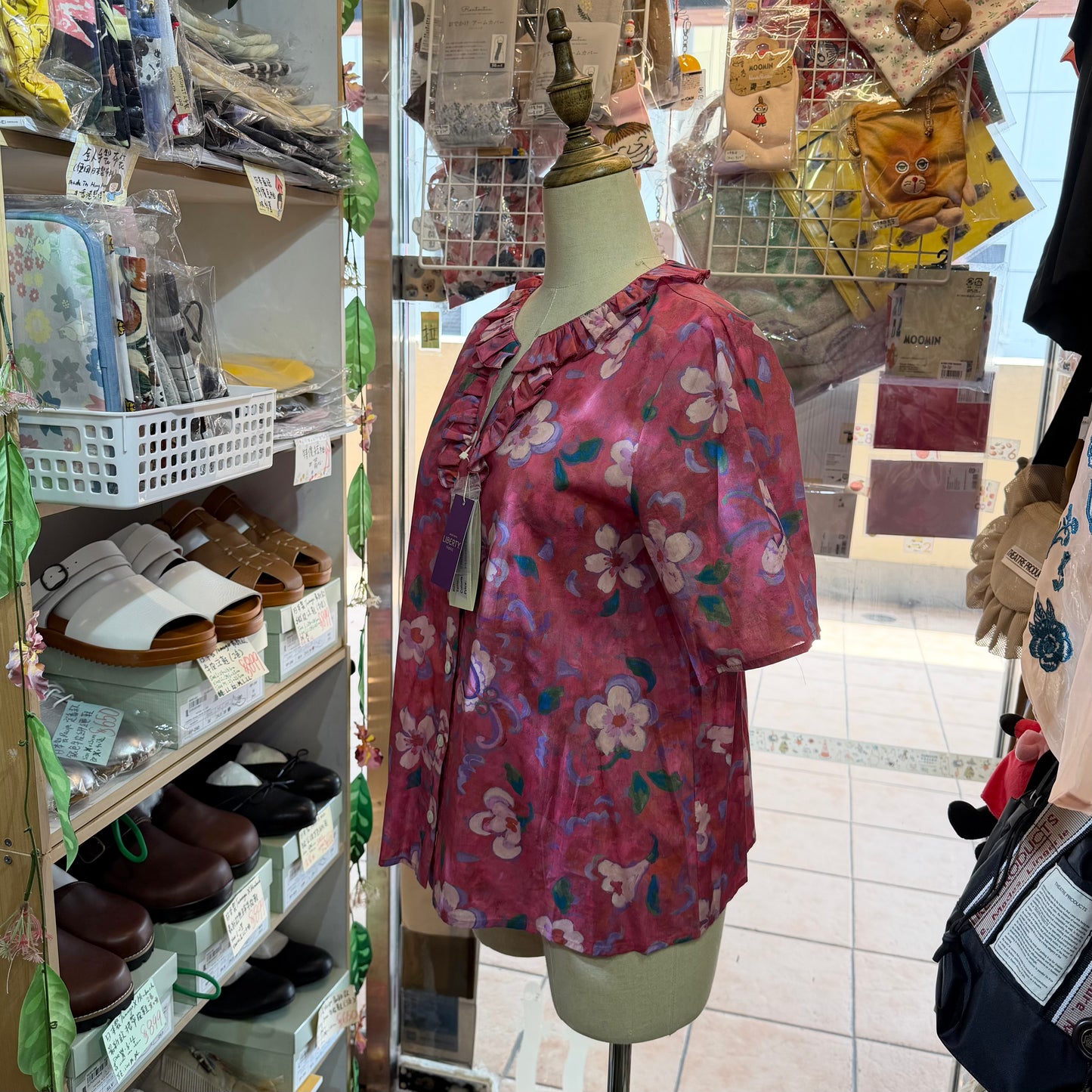 Michael Beaudouin X Liberty London Floral Pink Shirt, made in Japan