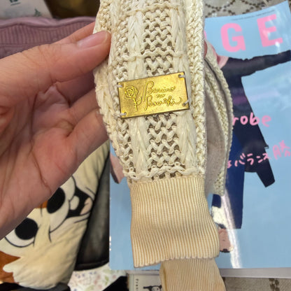 CA4LA Ribbon Ivory Headband, made in Japan