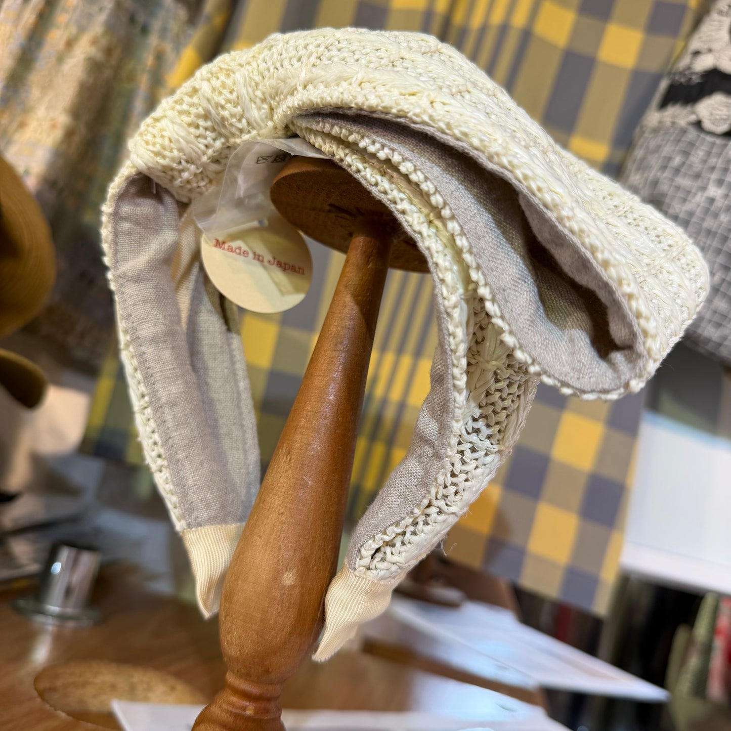 CA4LA Ribbon Ivory Headband, made in Japan