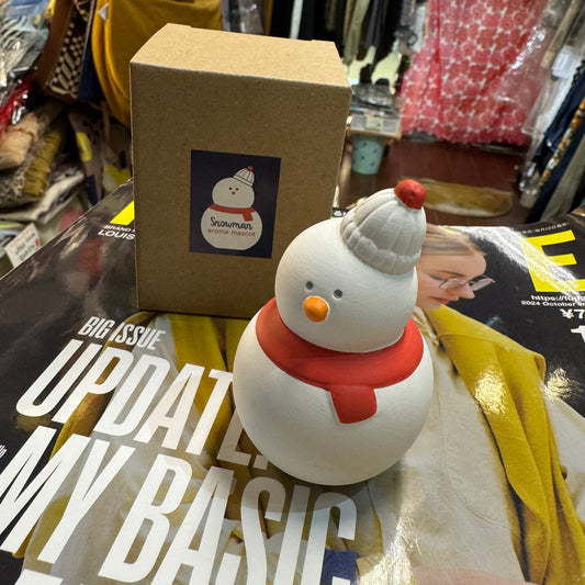 Decole Snowman Ceramic Aroma Mascot