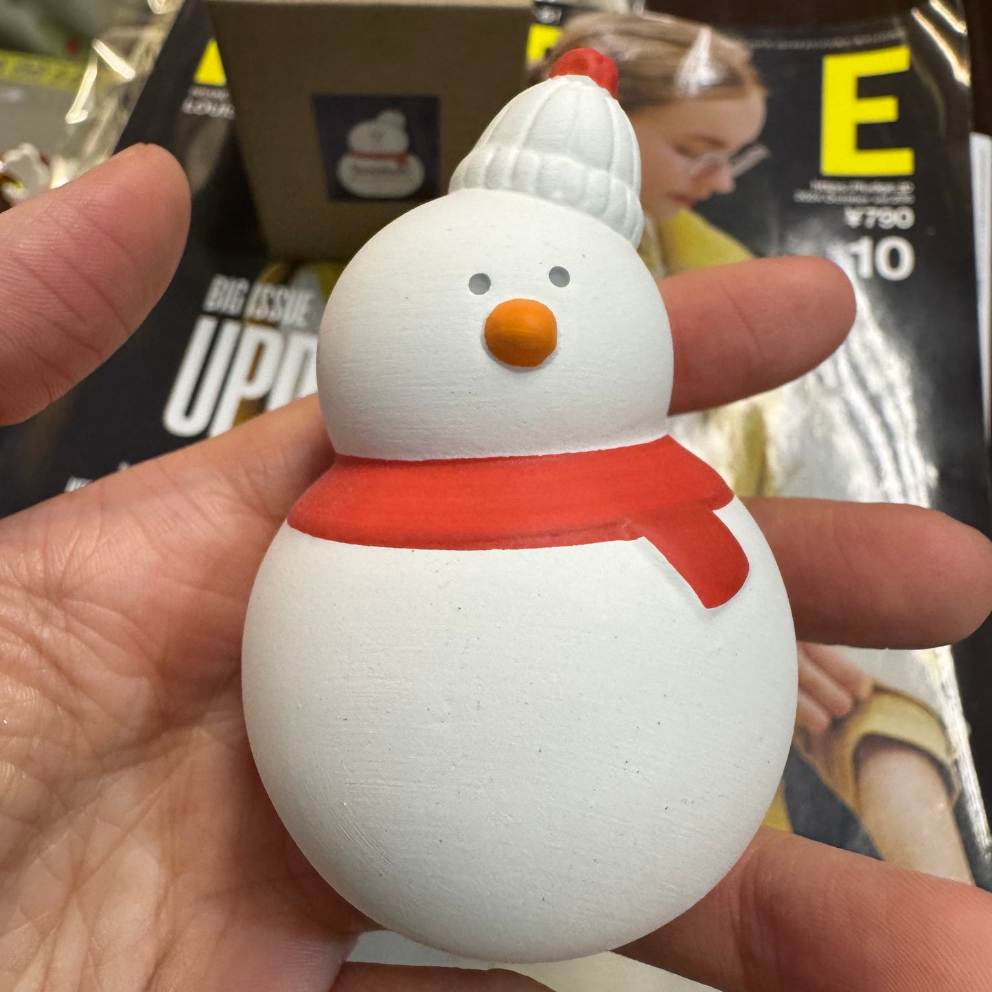 Decole Snowman Ceramic Aroma Mascot