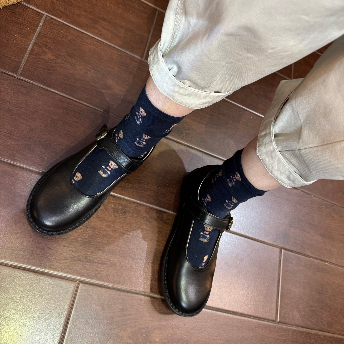Sale- Moonstar Black Leather Shoes, size 25cm only, made in Japan