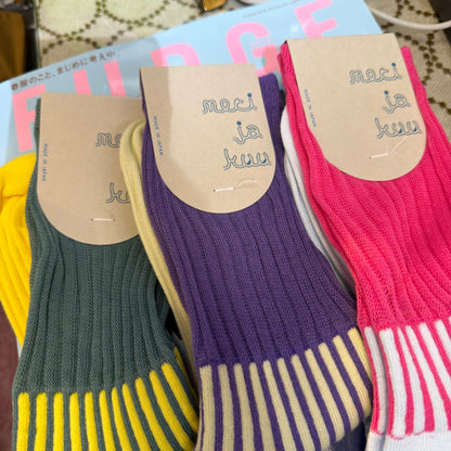 Meri ja kuu Candy Stick Socks, 3 Colors, made in Japan