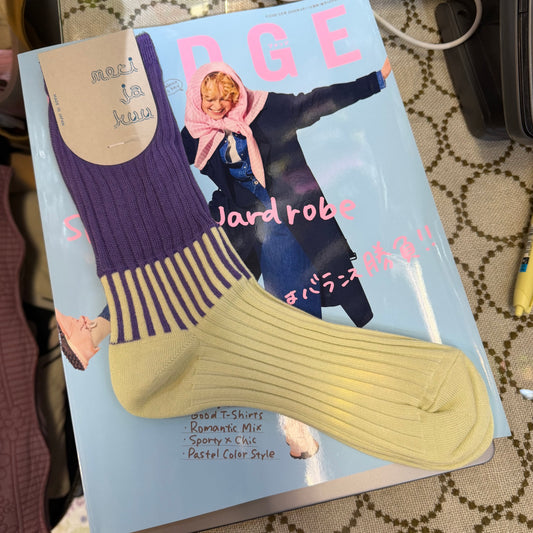 Meri ja kuu Candy Stick Socks, 3 Colors, made in Japan