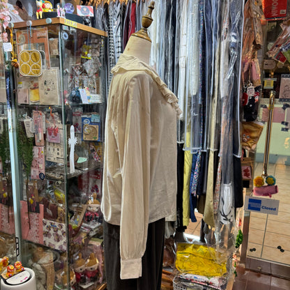 Sale- Mizuiro Ind Ruffles Shirt, 2 Colors, made in Japan