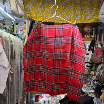 Days Red Linen Scarf, made in Japan