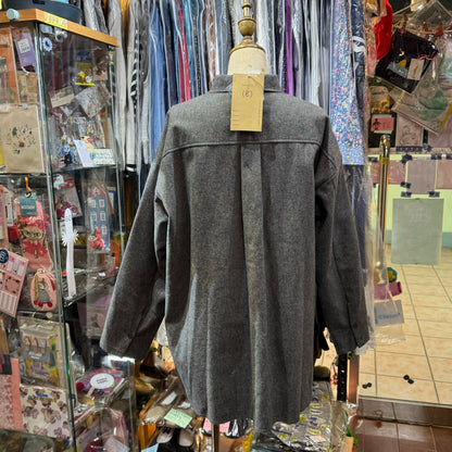 EXTRA30- (g) Grey 2 Way Grey Shirt Jacket, made in Japan