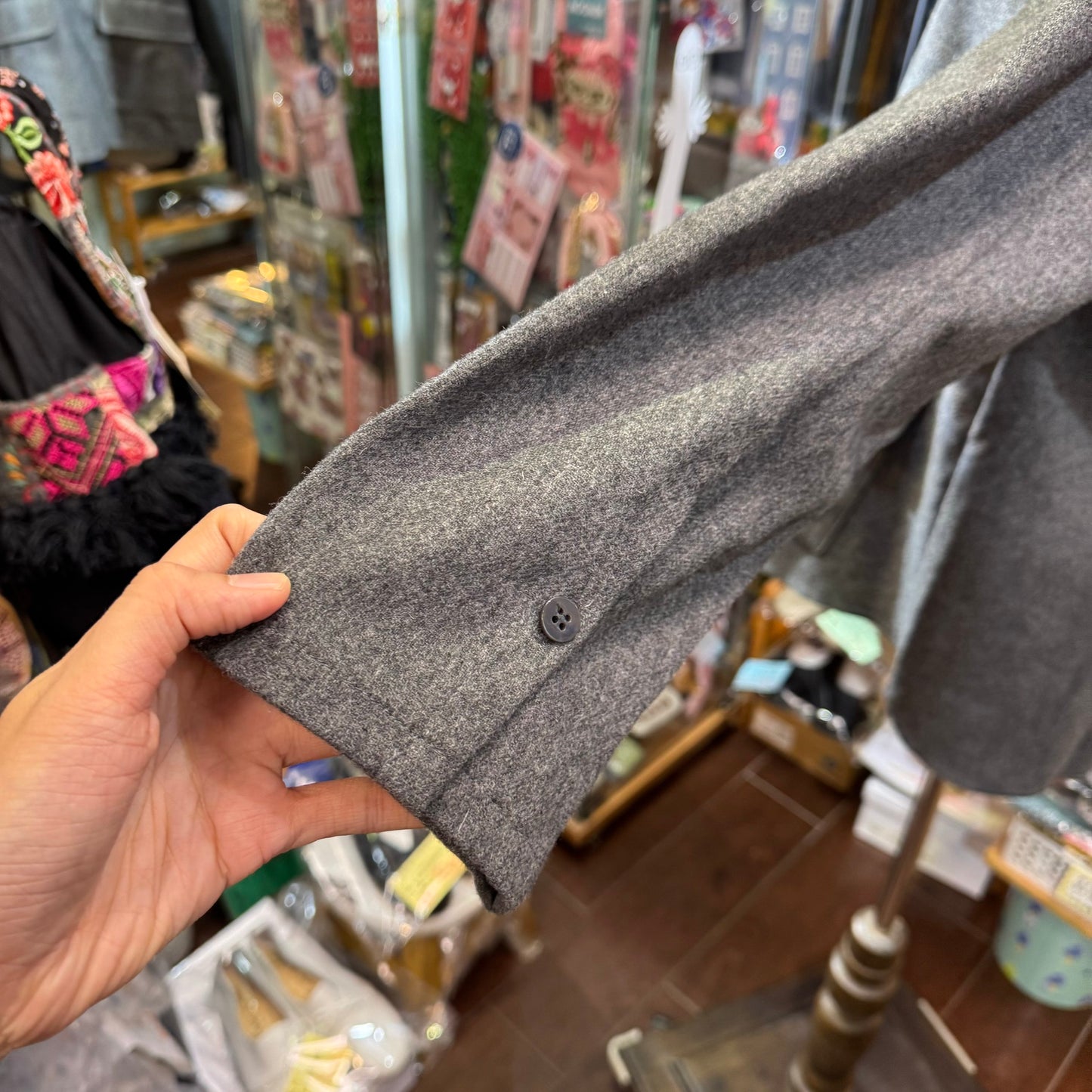 EXTRA20- (g) Grey 2 Way Grey Shirt Jacket, made in Japan
