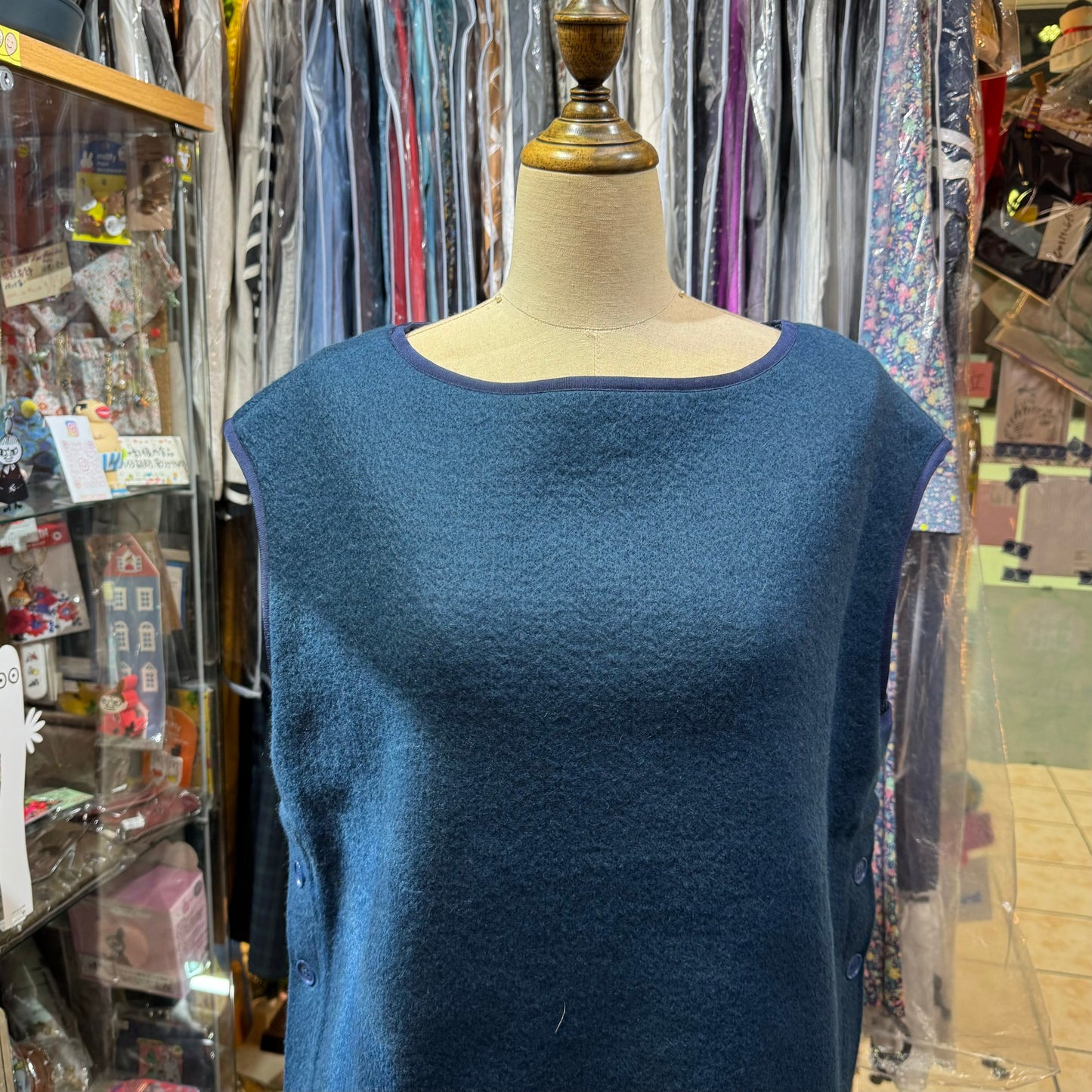 EXTRA20- (g) Shaggy Vest, 2 Colors,  made in Japan