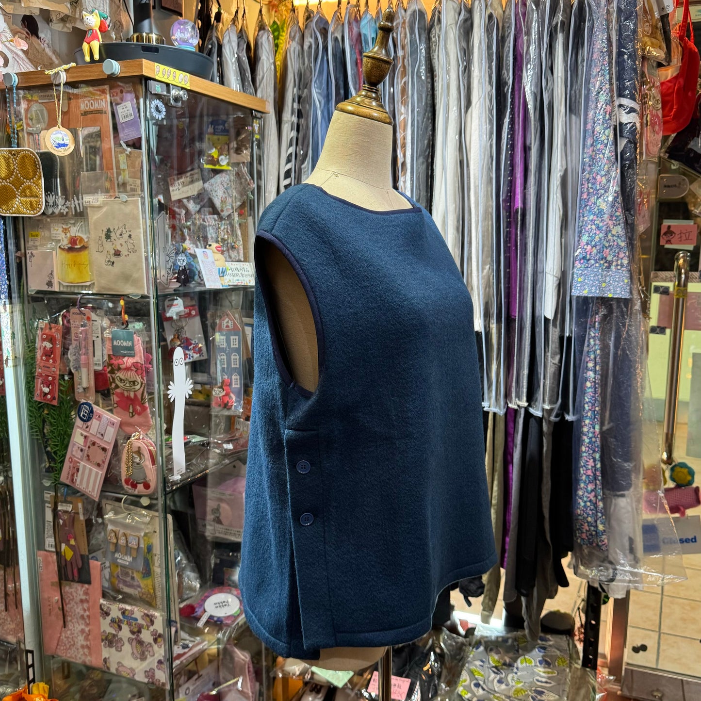 EXTRA20- (g) Shaggy Vest, 2 Colors,  made in Japan