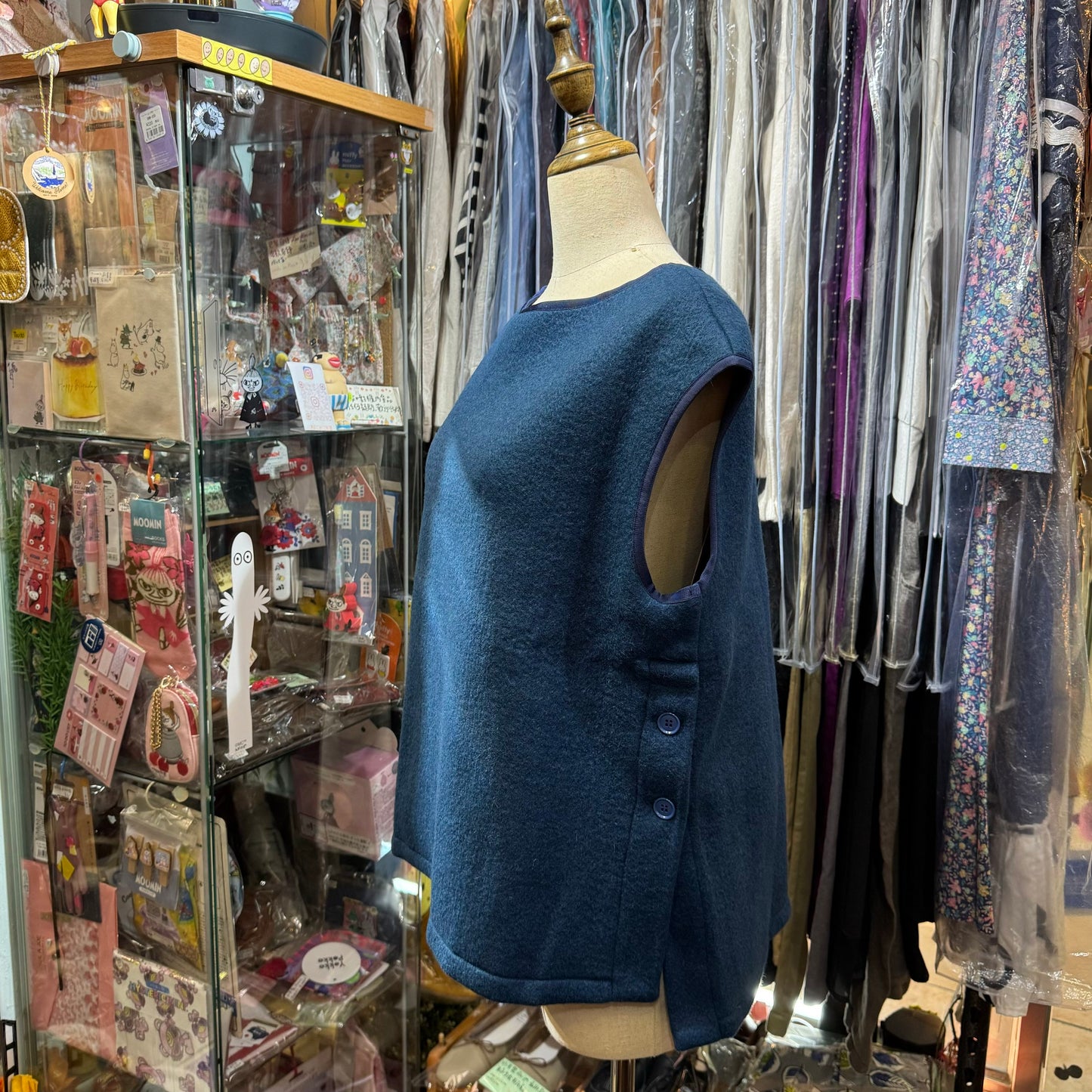 EXTRA20- (g) Shaggy Vest, 2 Colors,  made in Japan