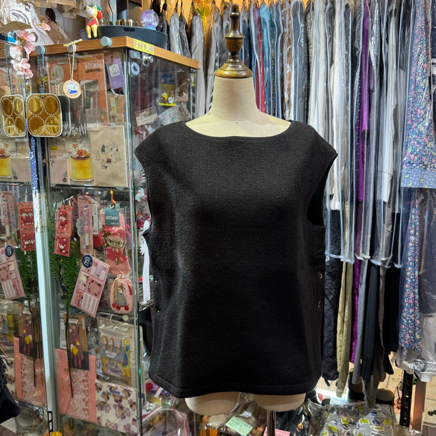 EXTRA20- (g) Shaggy Vest, 2 Colors,  made in Japan