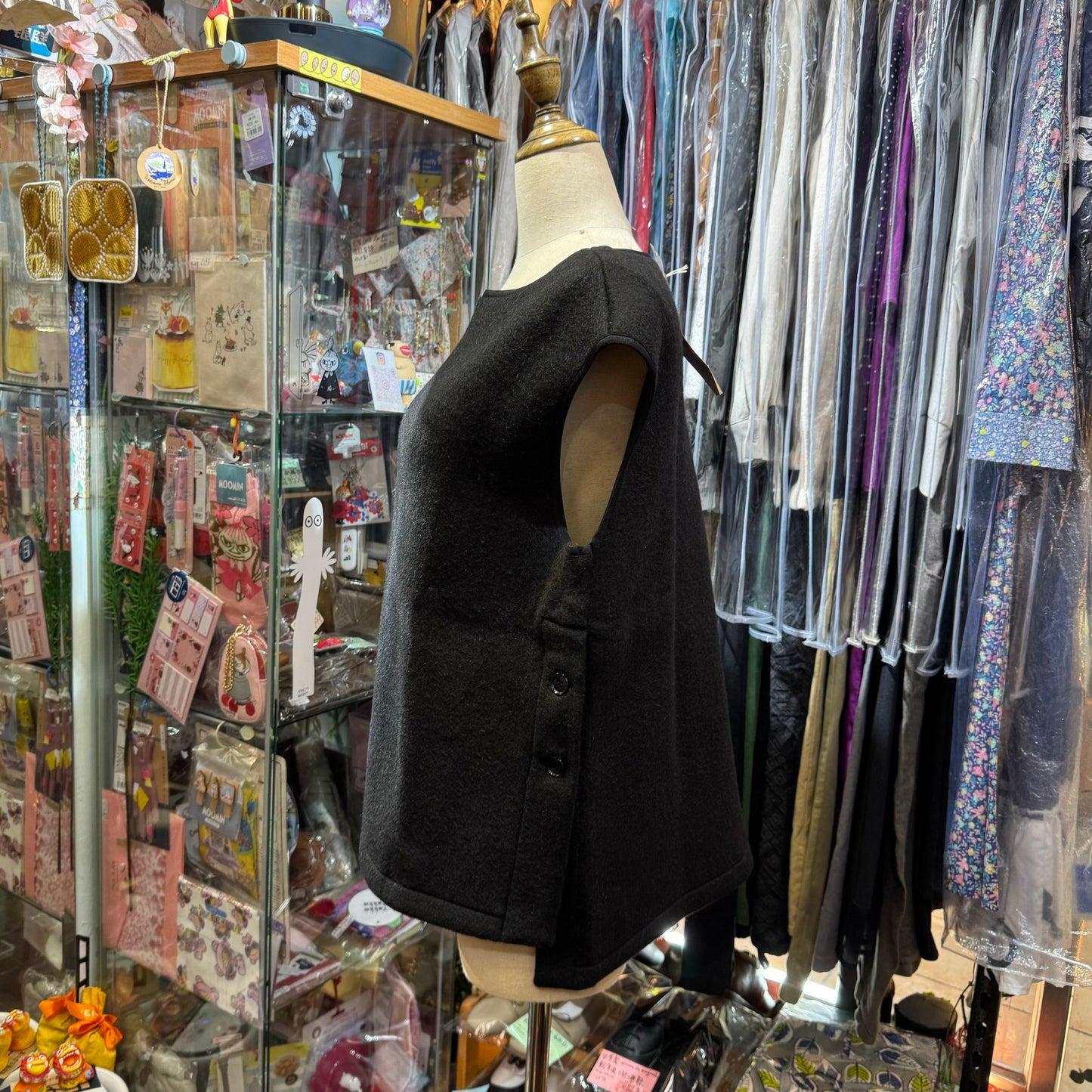 EXTRA20- (g) Shaggy Vest, 2 Colors,  made in Japan