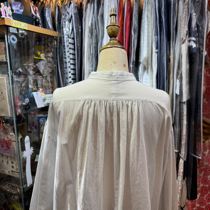 Sale- Ouvert Cotton Shirt, 2 Colors, made in Japan