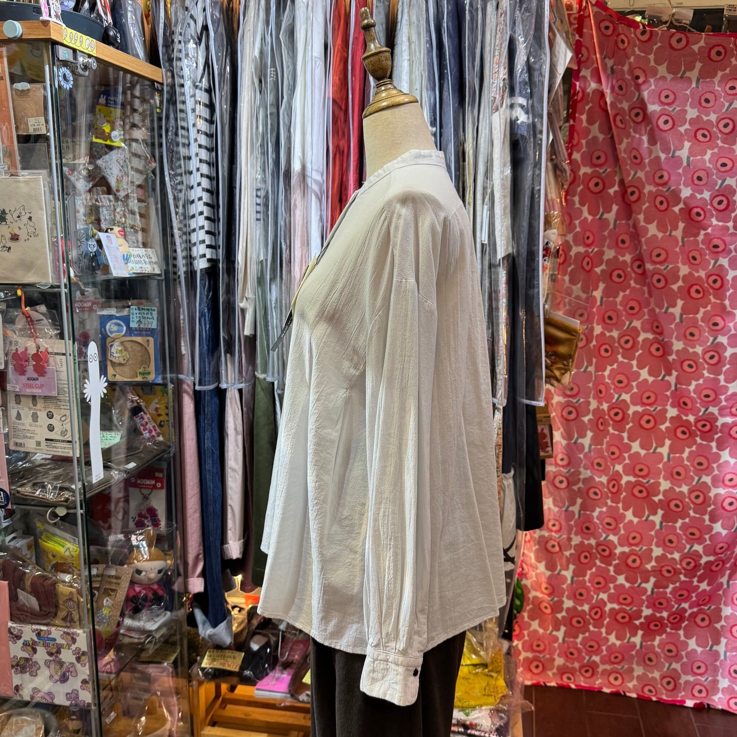 Sale- Ouvert Cotton Shirt, 2 Colors, made in Japan