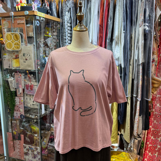 Sale- Nachukara Cat T-shirt, 5 Colors, made in Japan