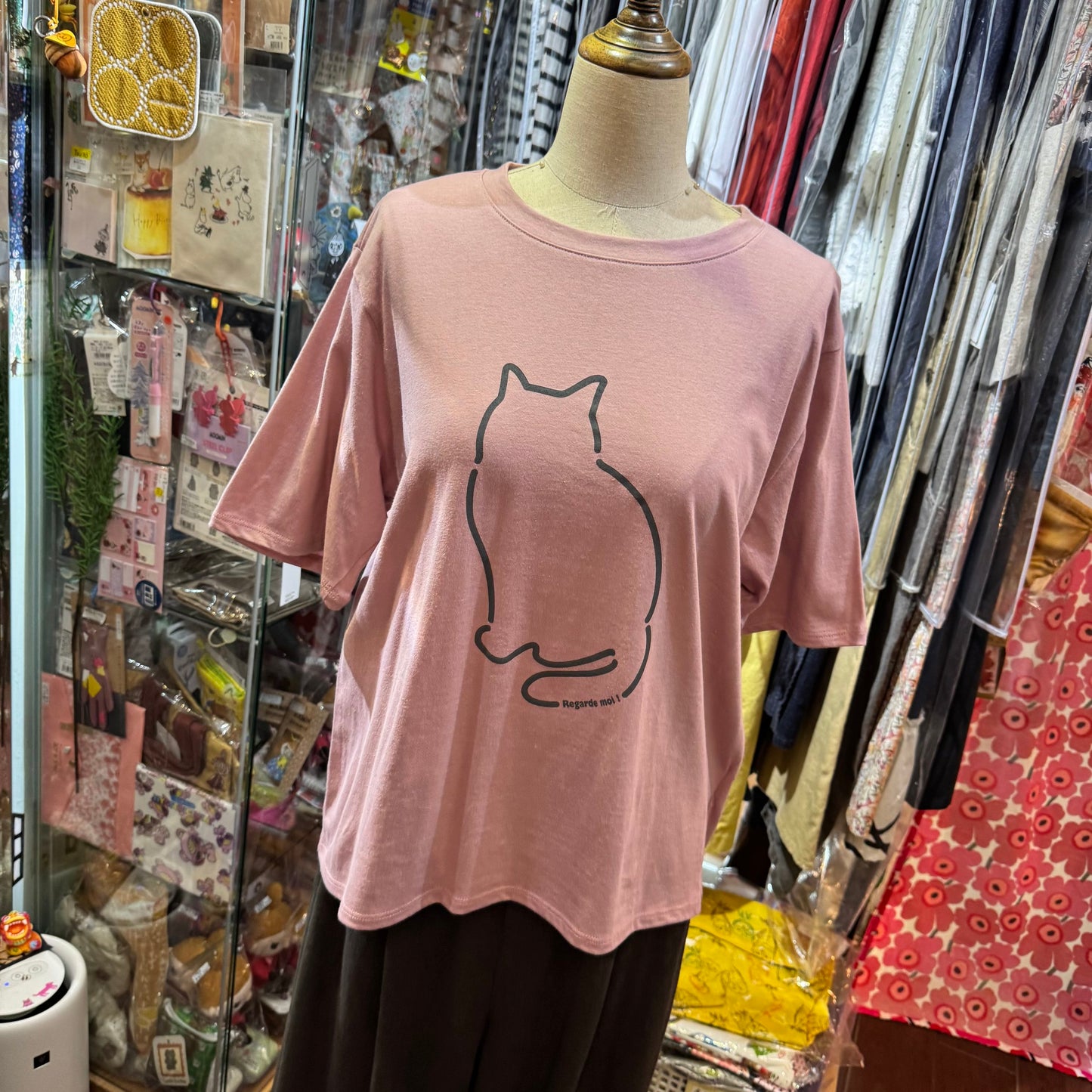 Sale- Nachukara Cat T-shirt, 5 Colors, made in Japan