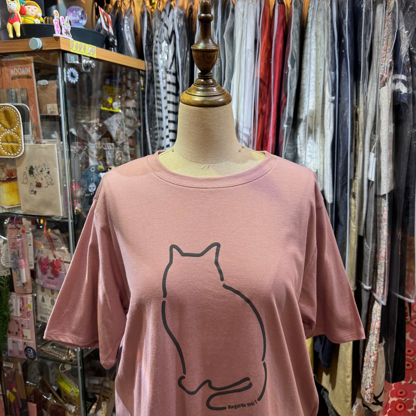 Sale- Nachukara Cat T-shirt, 5 Colors, made in Japan