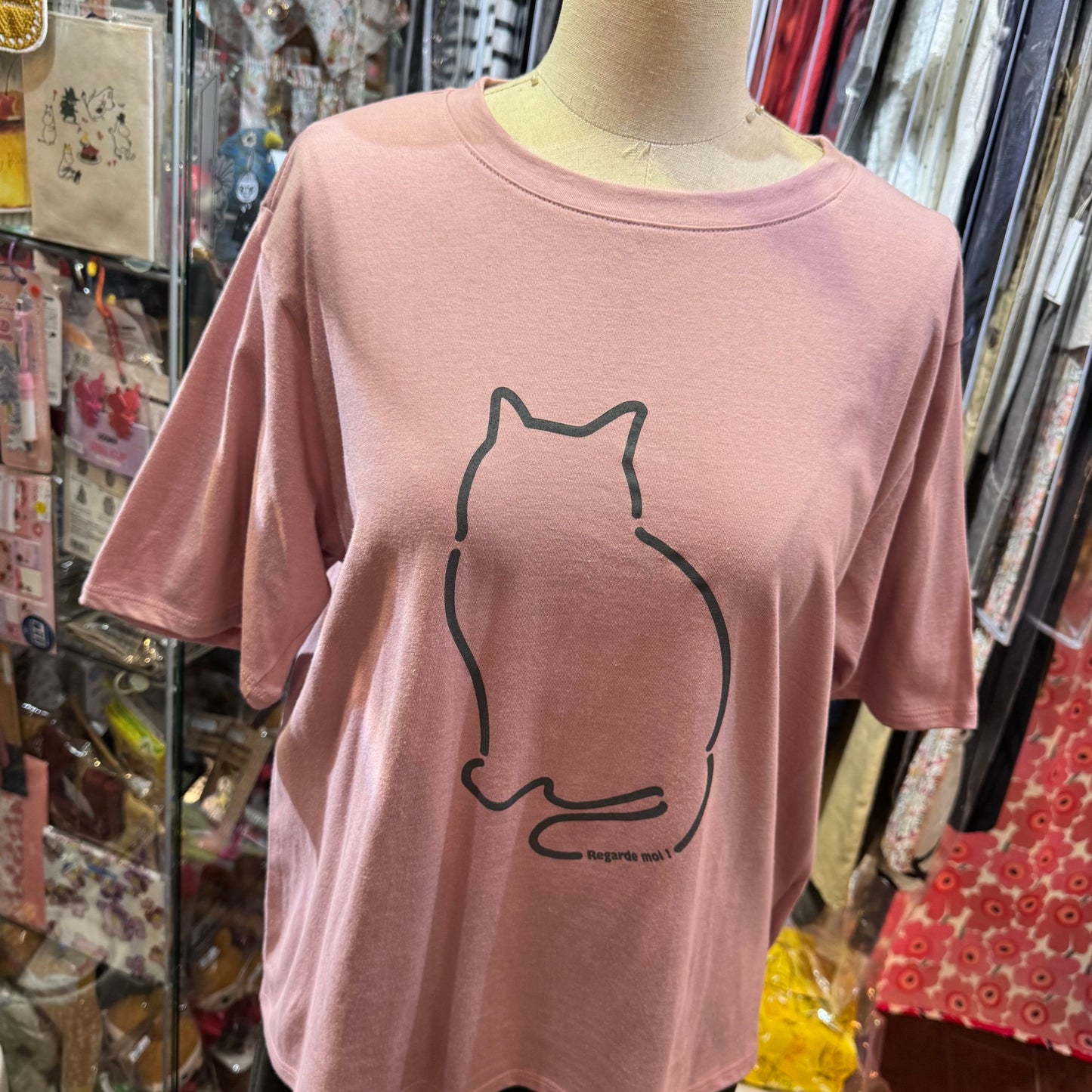 Sale- Nachukara Cat T-shirt, 5 Colors, made in Japan