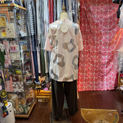 Sale- Frankygrow Pop Bear Pink Long T-shirt, made in Japan