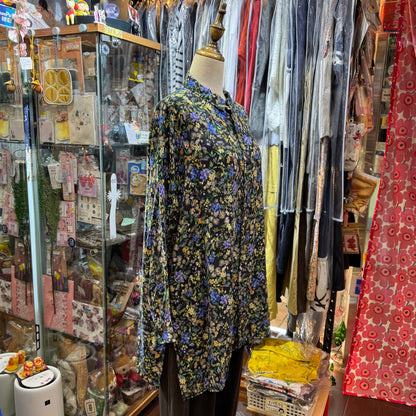 EXTRA30- Ichi Floral Long Shirt, made in Japan