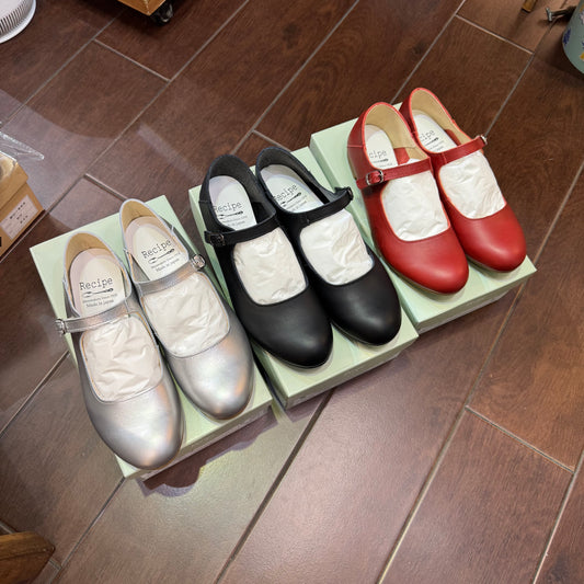 Recipe Mary Jane Leather Shoes, 3 Colors, made in Japan