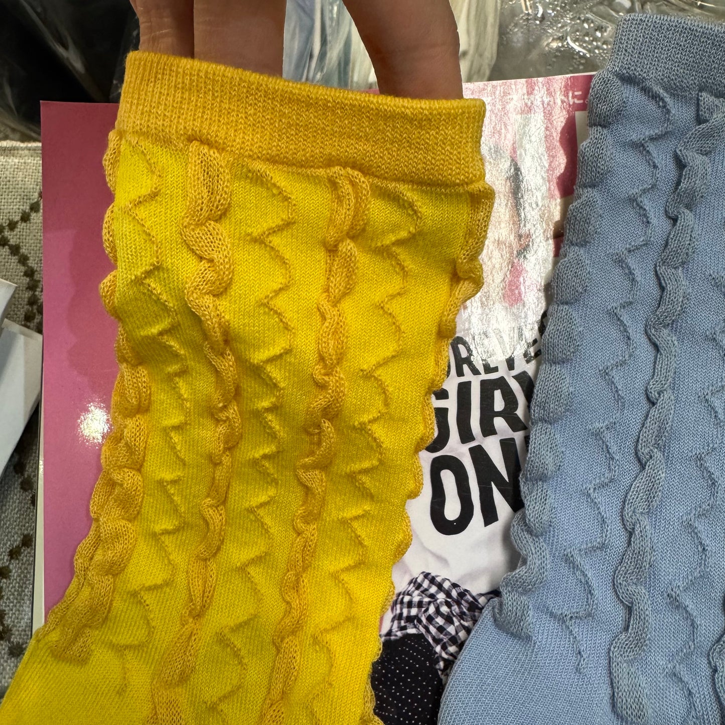 en lille Cotton Socks, 2 Colors, made in Japan