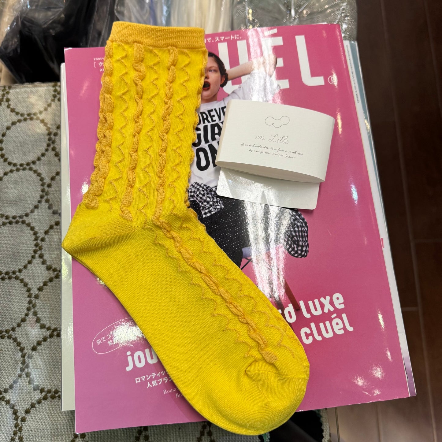 en lille Cotton Socks, 2 Colors, made in Japan