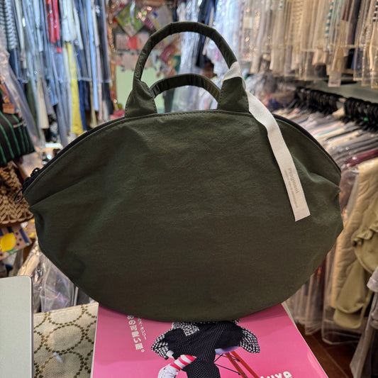 Anvocoeur Green Nylon HandBag, made in Japan
