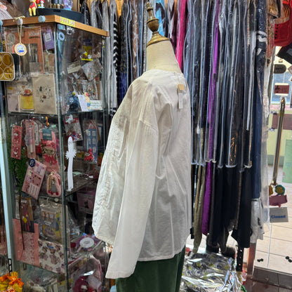 EXTRA30- Days Embroidery Cotton Top, 2 Colors, made in Japan