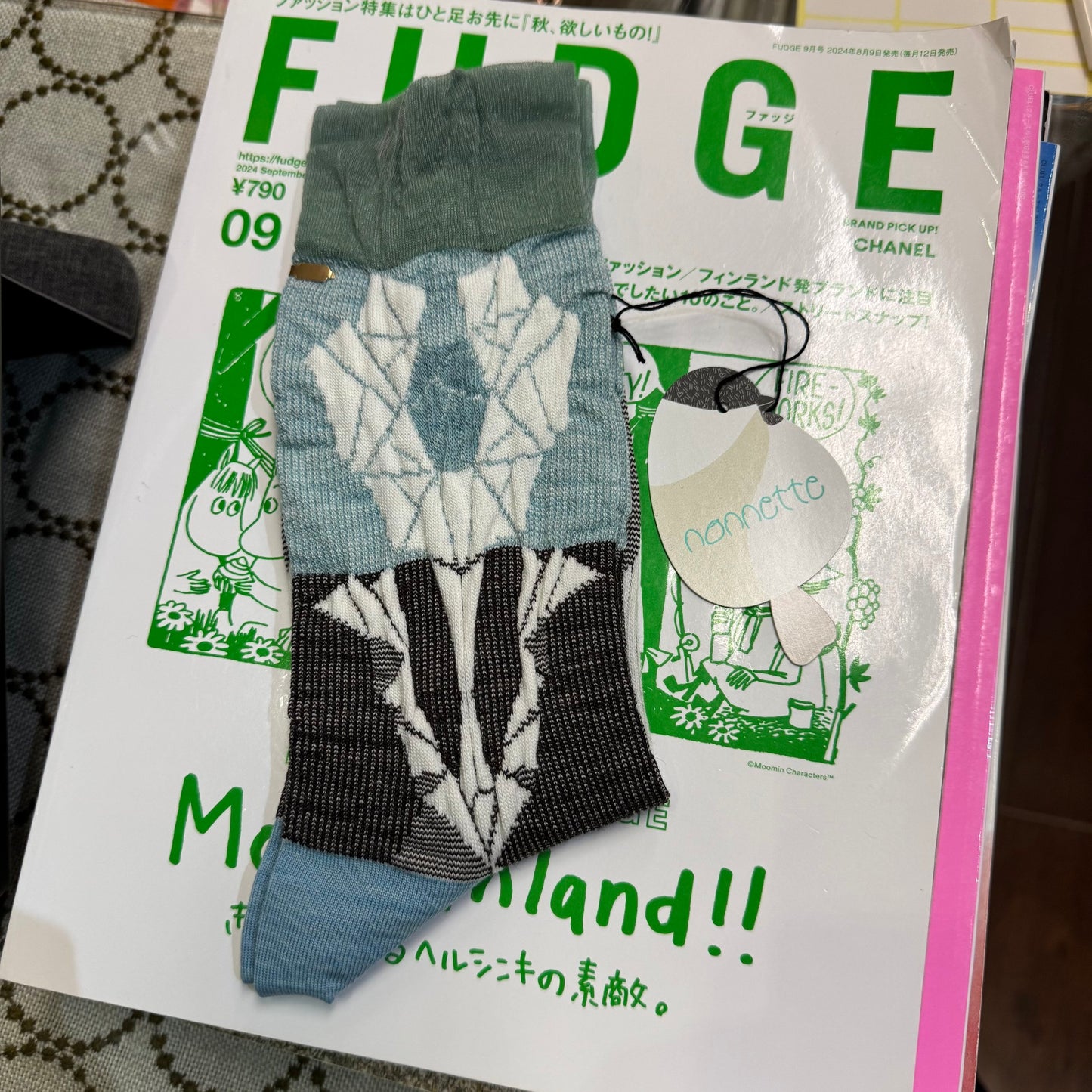 Nonnette Anemone Socks, made in Japan