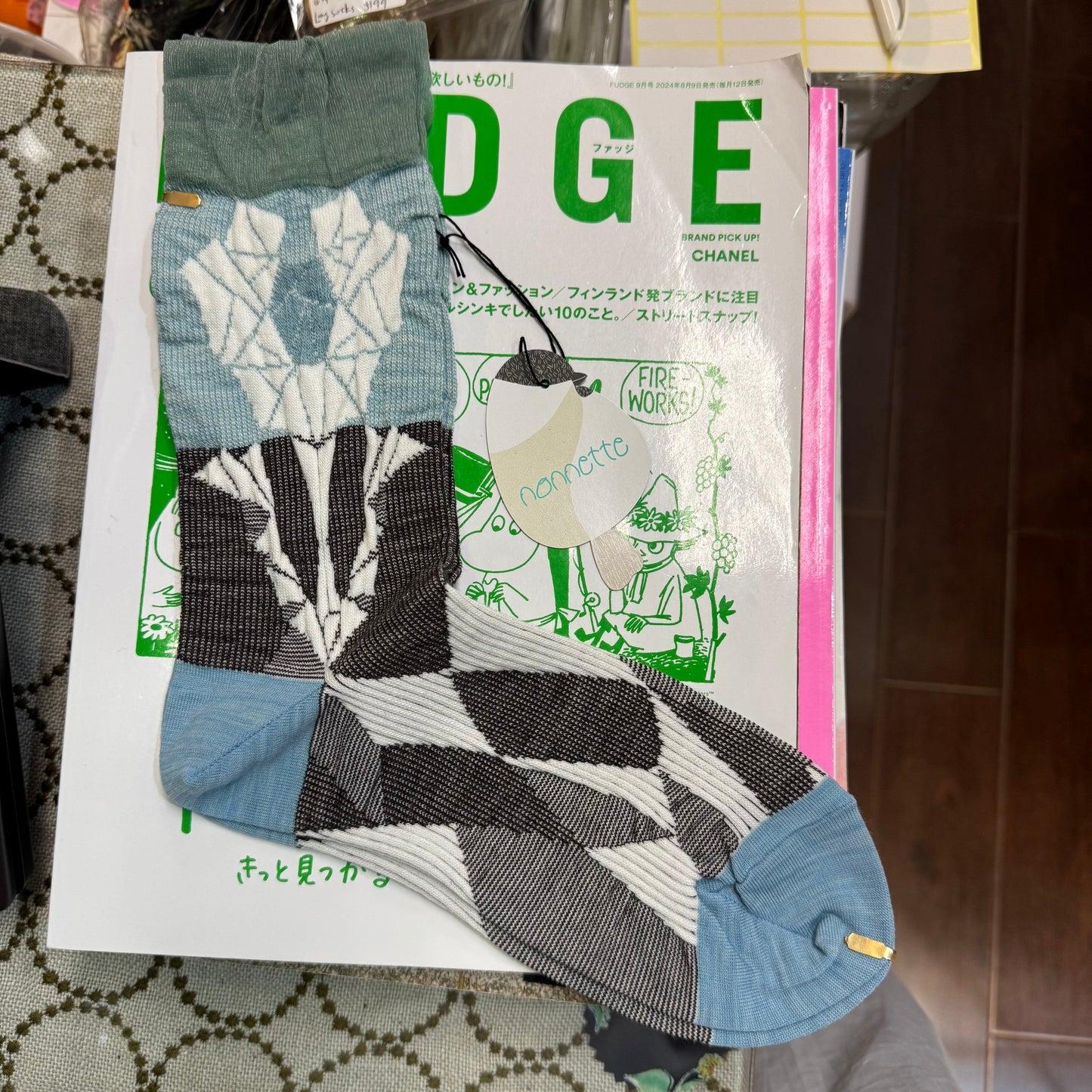 Nonnette Anemone Socks, made in Japan