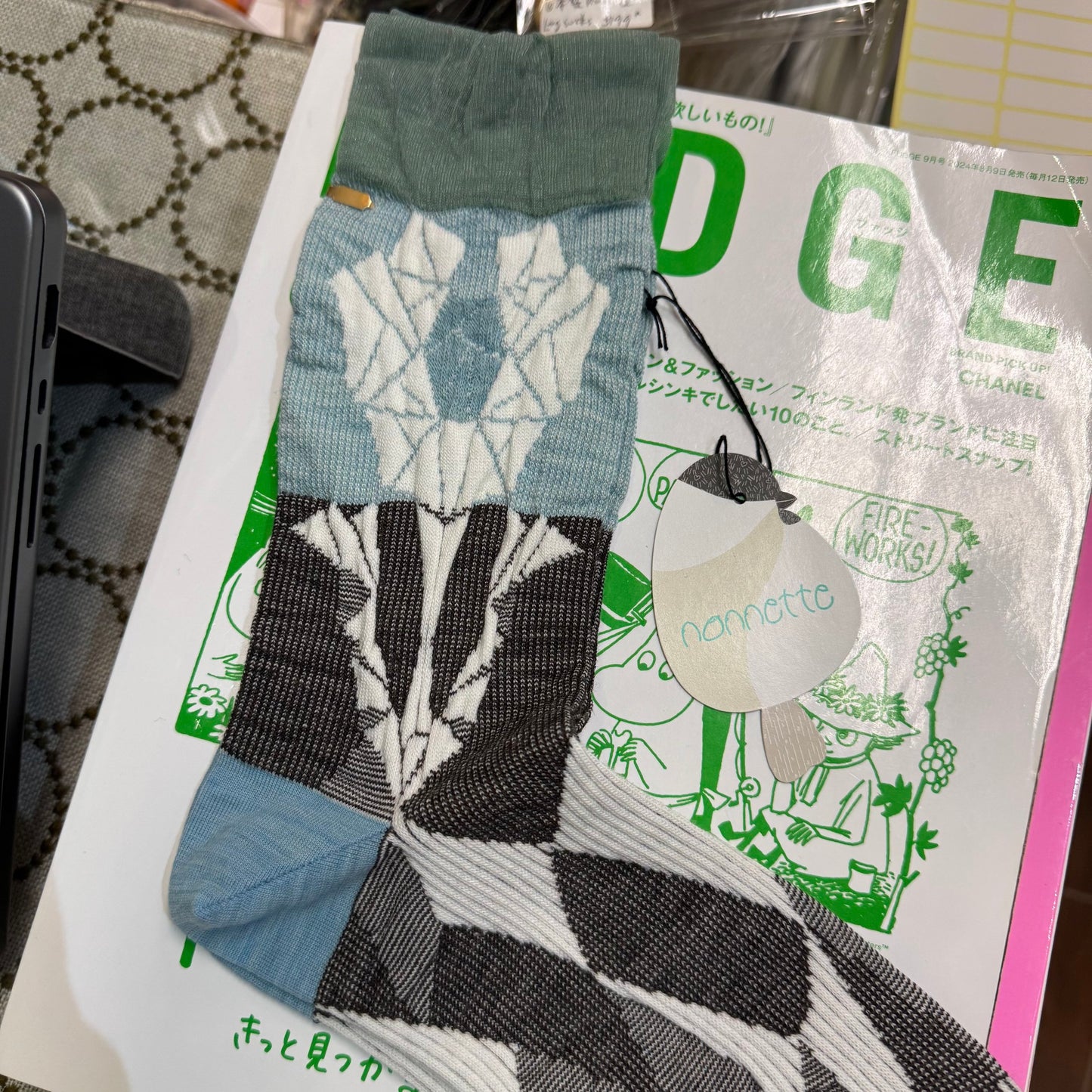 Nonnette Anemone Socks, made in Japan