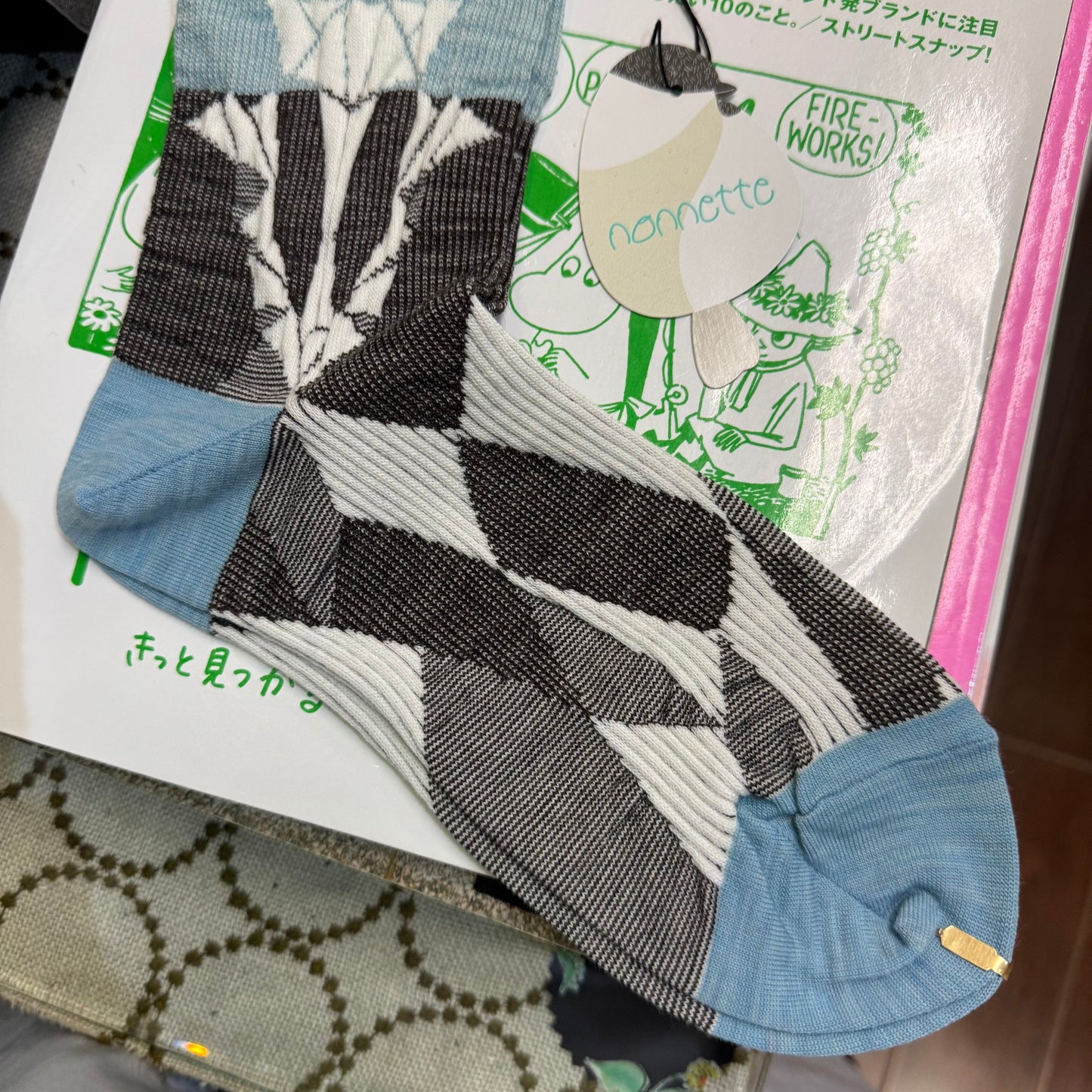 Nonnette Anemone Socks, made in Japan
