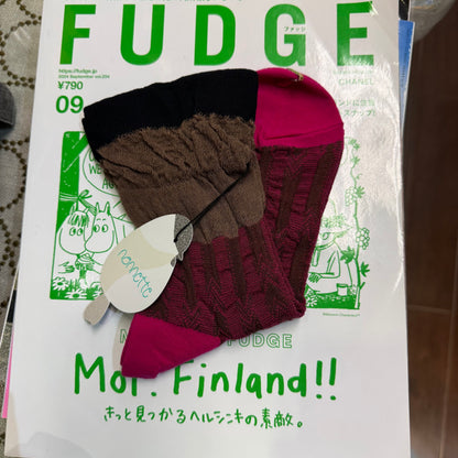 Nonnette Pink Socks, made in Japan