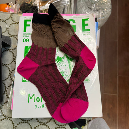 Nonnette Pink Socks, made in Japan