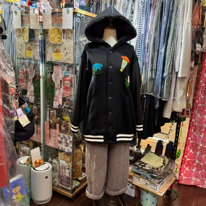 Sale- bedsidedrama 冬に咲く花 Flower Sailor Stadium Jacket, Size 2, made in Japan