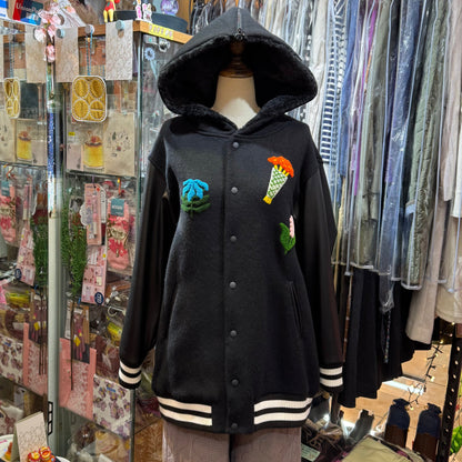 Sale- bedsidedrama 冬に咲く花 Flower Sailor Stadium Jacket, Size 2, made in Japan