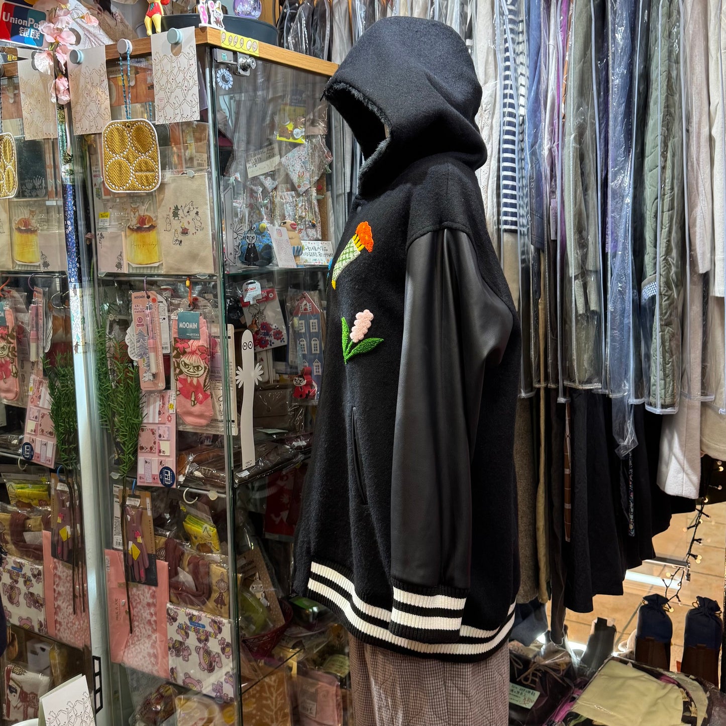 Sale- bedsidedrama 冬に咲く花 Flower Sailor Stadium Jacket, Size 2, made in Japan