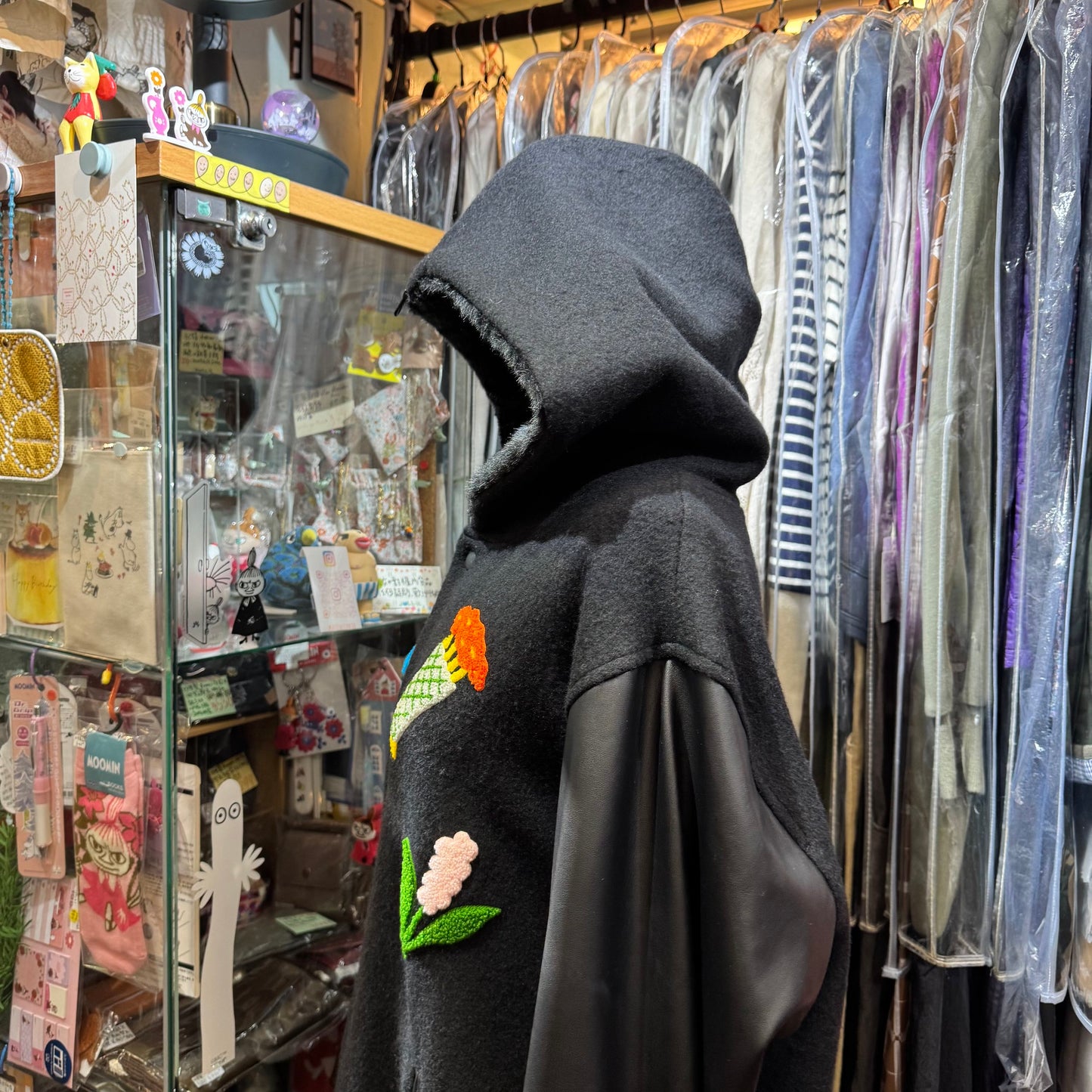 Sale- bedsidedrama 冬に咲く花 Flower Sailor Stadium Jacket, Size 2, made in Japan