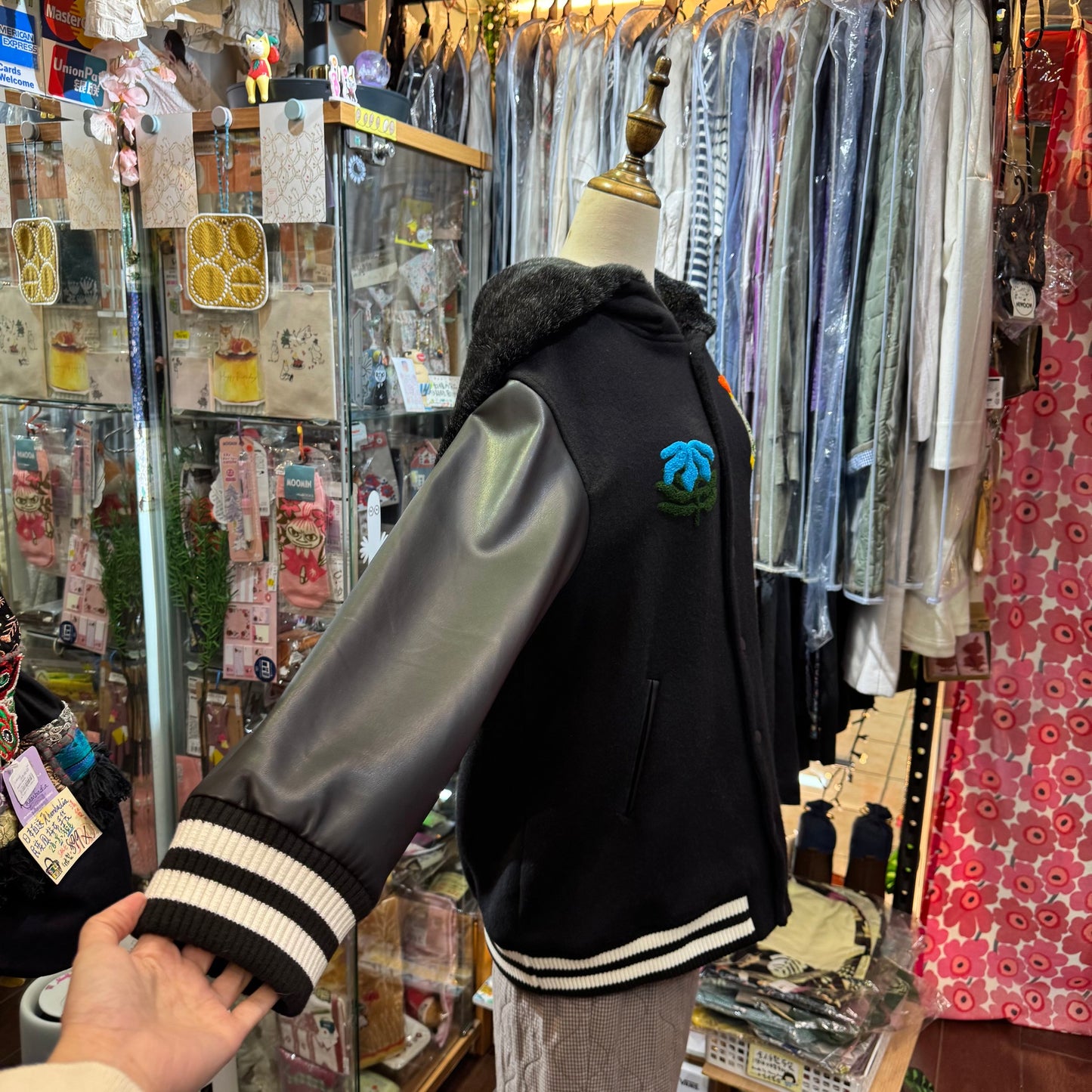 Sale- bedsidedrama 冬に咲く花 Flower Sailor Stadium Jacket, Size 2, made in Japan