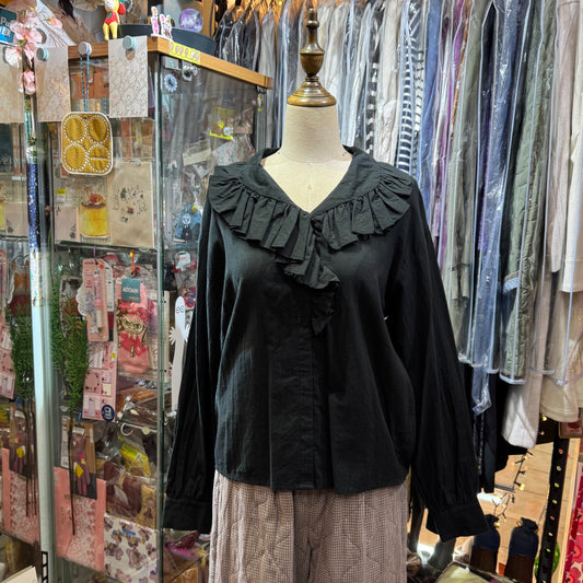 EXTRA30- Mizuiro Ind Ruffles Shirt, 2 Colors, made in Japan