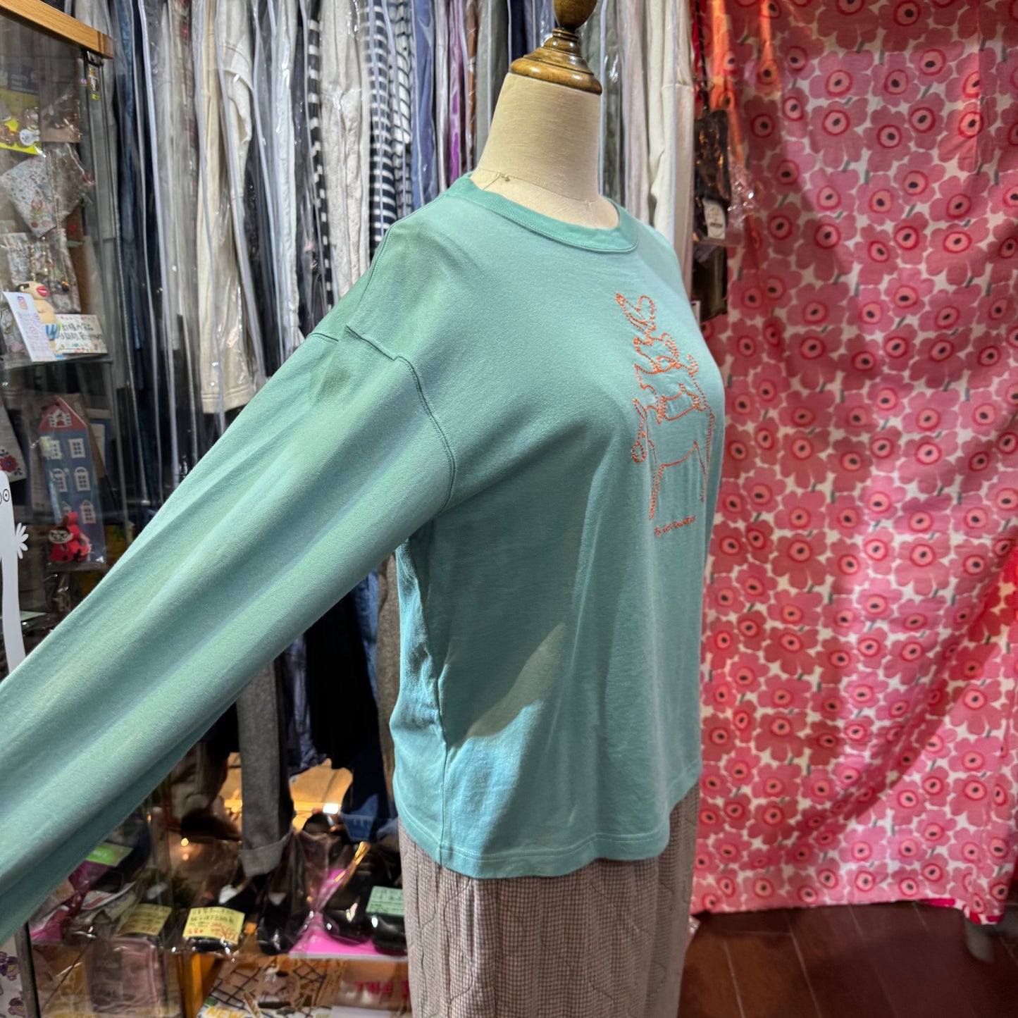 EXTRA20- Bulle de Savon Embroidery T-shirt, 2 Colors, made in Japan