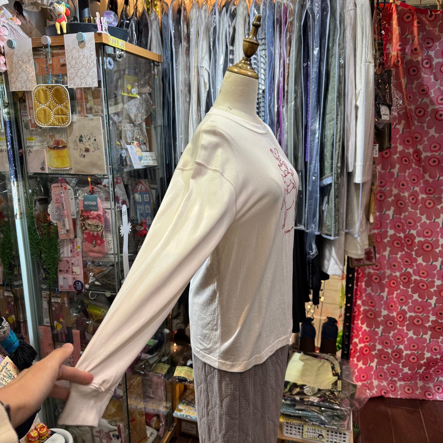EXTRA20- Bulle de Savon Embroidery T-shirt, 2 Colors, made in Japan