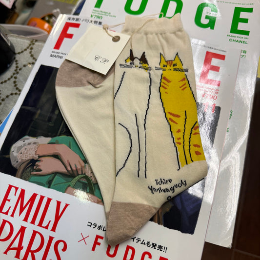 Conges Payes Cats Socks, made in Japan