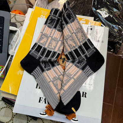 Nonette Bumpy line Socks, 2 Colors, made in Japan